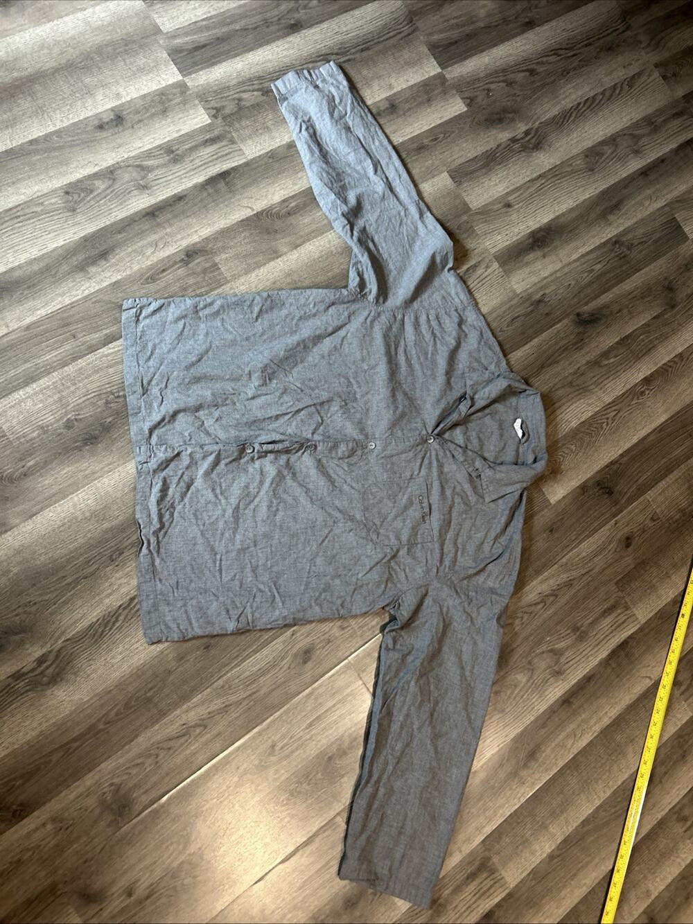 Men’s Calvin Klein XL Grey Button Up Sleep Top